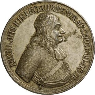 Medaille auf Admiral Niels Juels und seinen Sieg über die Schweden in der Køgebucht, 1677