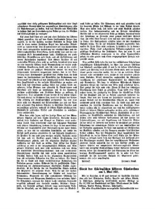 Stand des thüringischen höheren Schulwesens am 1. Mai 1931