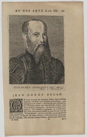 Bildnis des Iohannes Goropivs