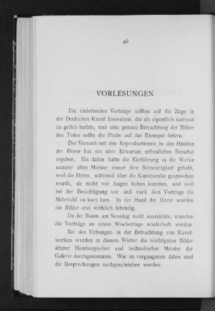 Vorlesungen