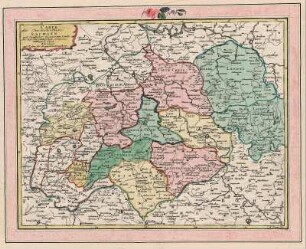 Dorn, J. M.: Karte des Kurfürstentums Sachsen, ca. 1:1 300 000, Kupferstich, um 1762