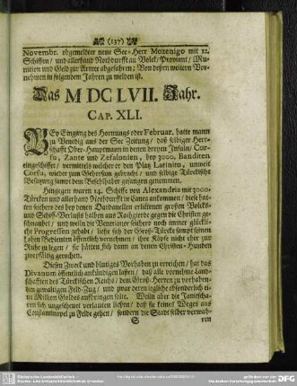 Das MDCLVII. Jahr