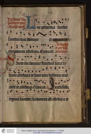De sanctis infra pascha et pentecostes. Ad magnificat antiphona.