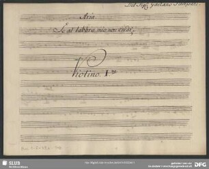 Artaserse. Excerpts - Mus.1-F-49,6-14b : S, strings, b