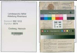 Entnazifizierung Heinrich Cooberg , geb. 18.09.1890 (Malermeister)