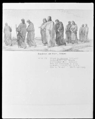 Christus mit den Jüngern nächtlicher Weile wandelnd