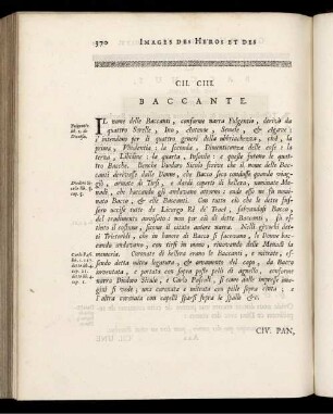 CII. CIII. Baccante. [ ... mit Abbildungsbeschreibung.]