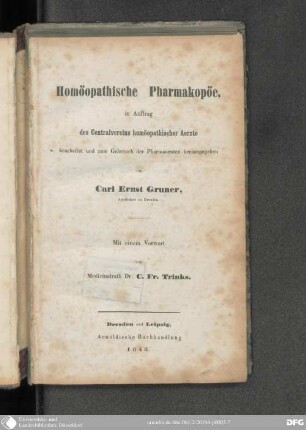 Homöopathische Pharmakopöe