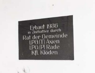 Erinnerungstafel