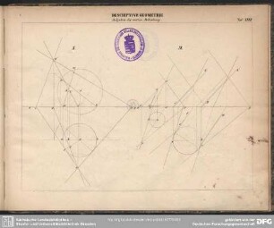 Descriptive Geometrie. Aufgaben der vierten Abtheilung. Taf. XXVII