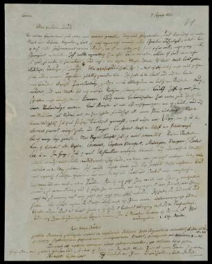 Nr. 81: Brief von Karl Otfried Müller an Ludolf Georg Dissen, London, 7.8.1822
