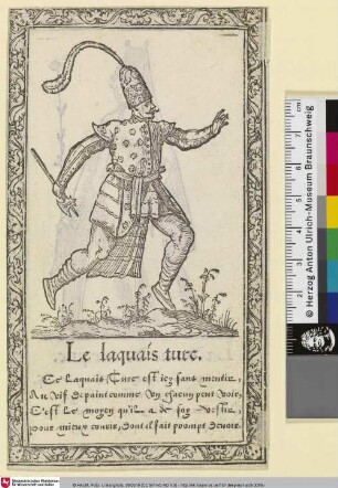Le laquais turc [Recueil de la diversité des habits, Kleidung eines türkischen Lakaien]