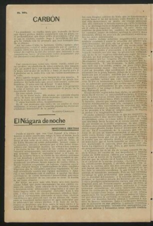 El Niágara de noche : Impresiones objetivas