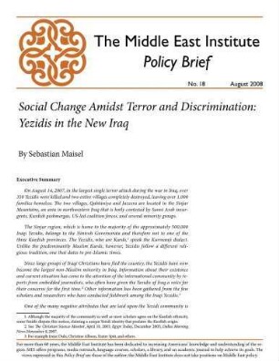 Social change amidst terror and discrimination : Yezidis in the new Iraq