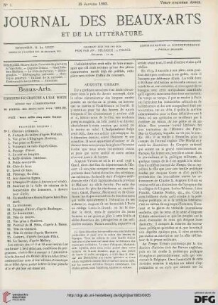Nr. 1 (15 Janvier 1883)