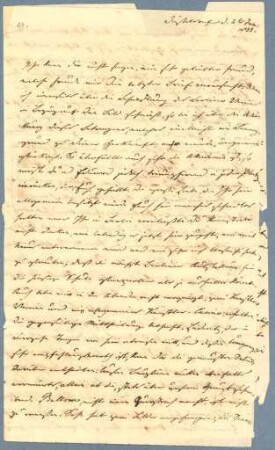 Korrespondenz von Wilhelm von Schadow an Julius Hübner