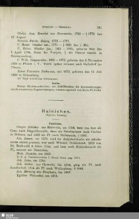 Hainichen (Ephorie Leisnig)