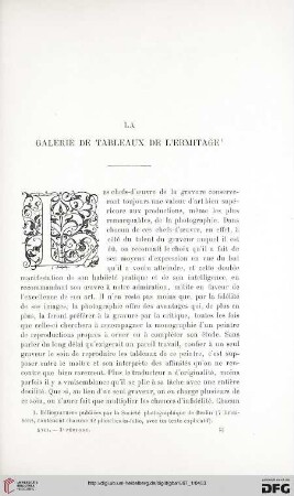 3. Pér. 17.1897: La Galerie de Tableaux de l'Ermitage