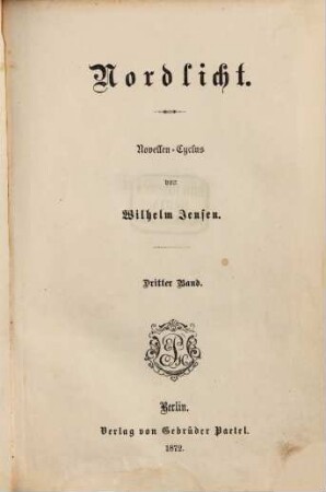 Nordlicht : Novellen-Cyclus, 3. Herbstwinden
