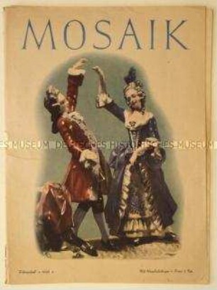 Illustrierte Monatszeitschrift "Mosaik" u.a. über das Leben der Bergarbeiter im Ruhrgebiet