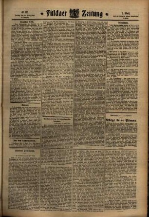 Zweite Ausgabe vom Freitag, den 18. März 1910.