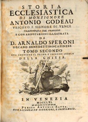 Storia Ecclesiastica, 2. Che Contiene Il Primo E Secondo Secolo Della Chiesa