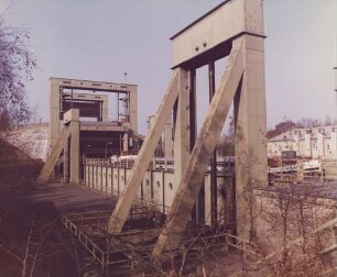 Schiffshebewerk Rothensee/Mittellandkanal vor Generalreparatur 1979-1981