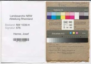 Entnazifizierung Josef Henne , geb. 13.04.1879 (Schiedsmann)