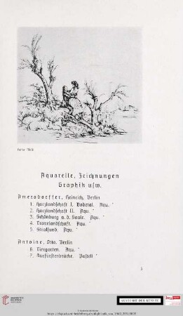 Aquarelle, Zeichnungen, Graphik usw.