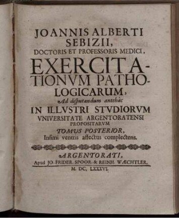 2: Infimi ventris affectus complectens