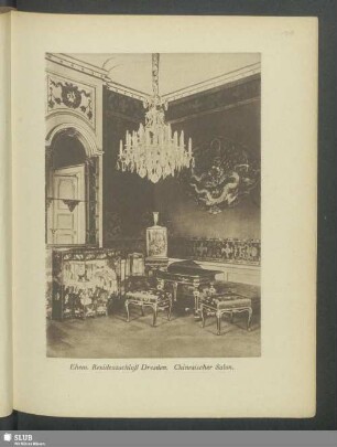 Ehem. Residenzschloß Dresden. Chinesischer Salon