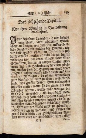Das sechzehende Capitul. Von ihrer Klugheit in Verwaltung des Closters.