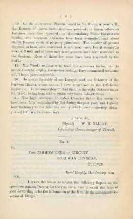 No. 31. The commissioner of Circuit, Burdwan Division, Burdwan