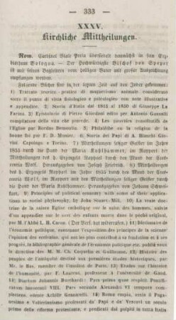 333-336 Kirchliche Mittheilungen