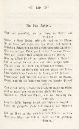 An den Aether.