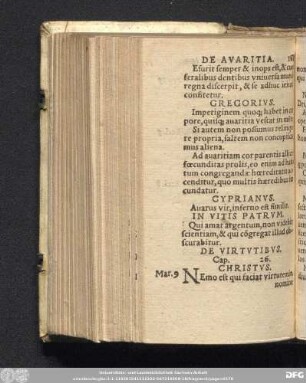 De Virtutibus. Cap. 26.