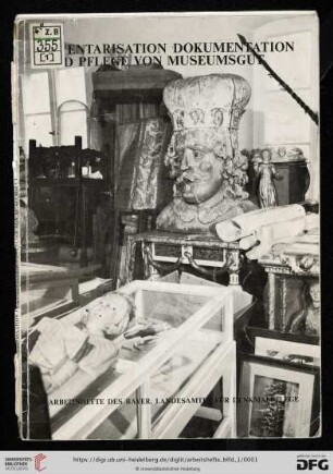 Band 1: Arbeitshefte des Bayerischen Landesamtes für Denkmalpflege: Inventarisation, Dokumentation und Pflege von Museumsgut