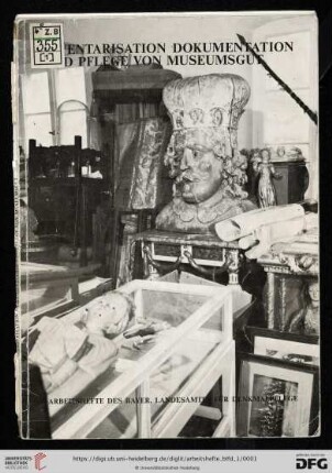 Band 1: Arbeitshefte des Bayerischen Landesamtes für Denkmalpflege: Inventarisation, Dokumentation und Pflege von Museumsgut
