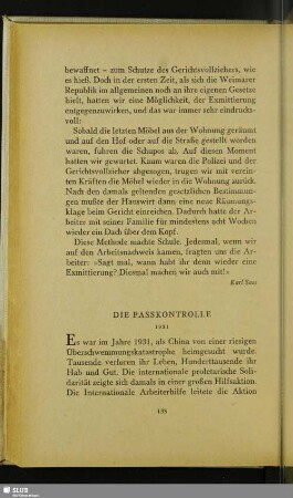Die Passkontrolle