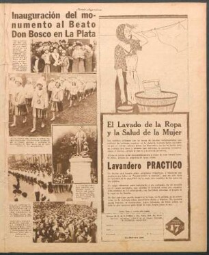 Inauguración del monumento al Beato Don Bosco en La Plata [Fotografías]