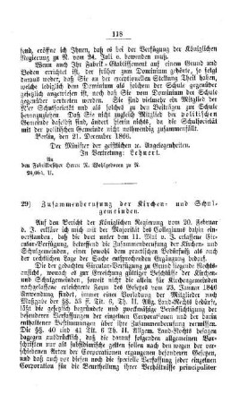 Zusammenberufung der Kirchen- und Schulgemeinden : [IV. Elementarschulwesen]