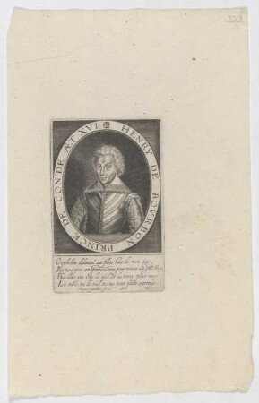 Bildnis des Henry de Bourbon de Conde