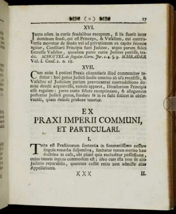 Ex Praxi Imperii Communi, Et Particulari.