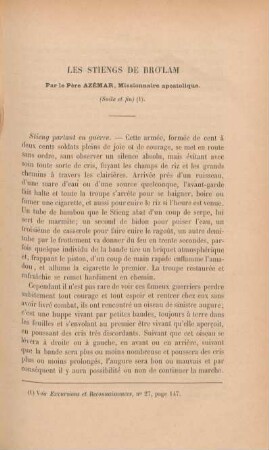 Les stiengs de Brolam par le Père Azémar, missionnaire apostolique