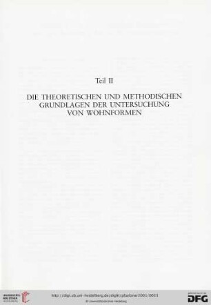Teil II: Die theoretischen und methodischen Grundlagen der Untersuchung von Wohnformen