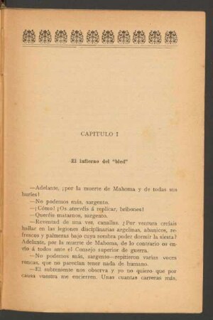 Capítulo I - El infierno del "bled"