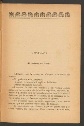 Capítulo I - El infierno del "bled"