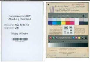 Entnazifizierung Wilhelm Klaas , geb. 02.09.1893 (Zimmermann)