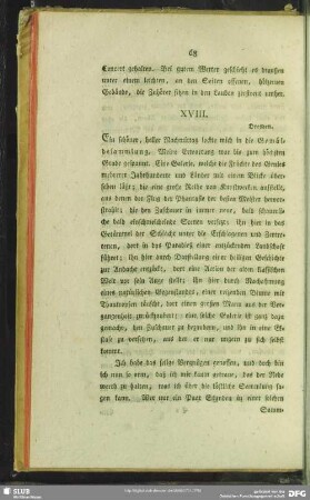 XVIII. [Gemäldesammlung]