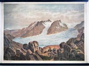 Schulwandbild Aletschgletscher